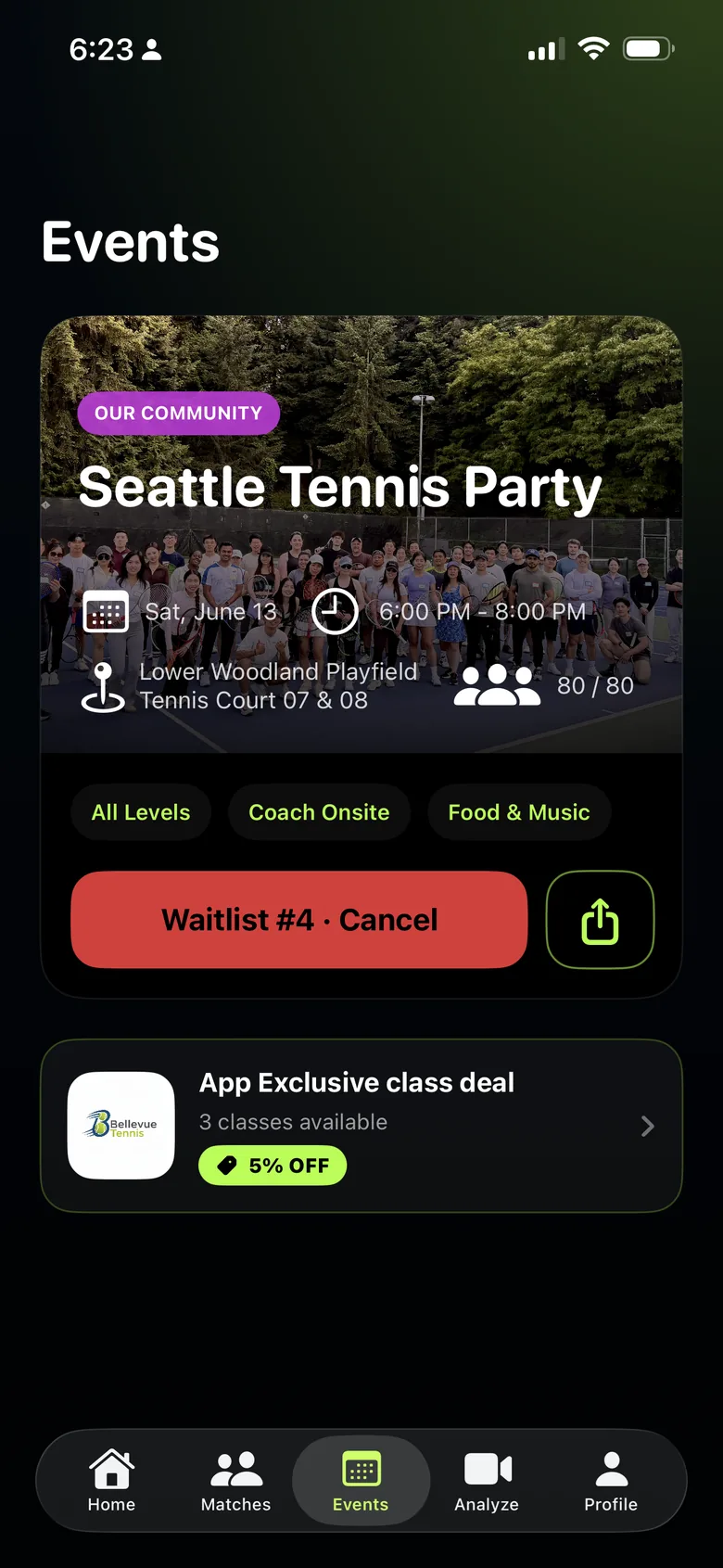 PopPoint events screen